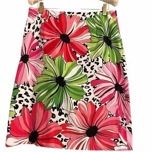 Vintage
City Silk Floral & Animal Print Skirt 8